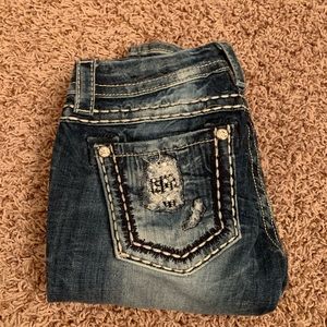 Blue ripped miss me Jeans